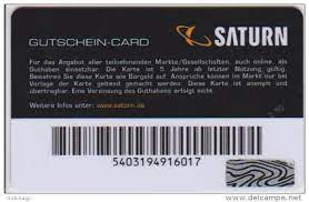 What's more, gift cardholders can spend the amount loaded on the card in as many visa enabled stores as they like and purchases can be made throughout the. Gift Cards Gift Card Germany Saturn 68