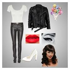 Associated with the rockabilly music genre, greasers may look like punks, but they are responsible for much of the pop culture you consume today. Greasers By Jinxx331 Liked On Polyvore Featuring Yves Saint Laurent Charlotte Russe Viparo And Urb Greaser Outfit Girl Greaser Outfit Decades Day Outfits