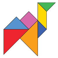 Tangram puzzles are made up of geometric pieces placed to create different shapes. Tangram Free Virtual Manipulatives Toy Theater