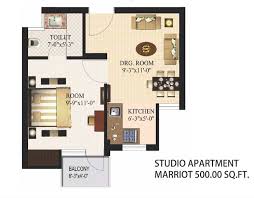 500 square feet is obviously going to be more livable, but keep in mind that anything less than 500 square feet for a single person living situation is considered small. Sqft Studio Apartment Floor Plan Latest House Plans 107754
