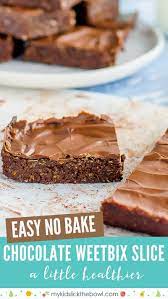 Do You Have Weetbix In The Pantry You Could Make This Slice Recipe Chocolate Weetbix Slice Weetabix Recipes Baking