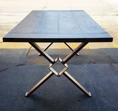 Modern Dining Table X Legs Industrial Legs From 3 X 1 By Dvametal Industrial Dining Table Modern Dining Table Dining Table