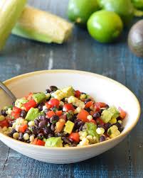 Black Bean And Corn Salad Recipe Cilantro Black Bean Salad With Corn Avocado Lime Vinaigrette Recipe Bean Salad Bean Salad Recipes Salad