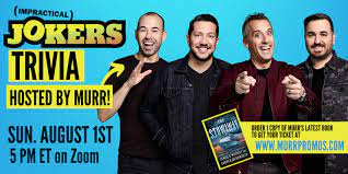 This covers everything from disney, to harry potter, and even emma stone movies, so get ready. Murr On Twitter Join Me For Impractical Jokers Trivia Night This Sunday 5p Est On Zoom Every Attendee Gets An Autographed Copy Of Our New Thriller The Stowaway A Chance To Win Free Show Tix Meet Greets More Go To Https T Co