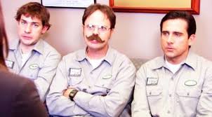 I love that Dwight still wears his fake mustache even after they were  caught in Utica. : r/DunderMifflin