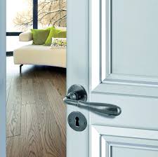 Poignee De Porte Sur Rosace Pacifique En Fer Sherardise Patine Poignee De Porte Clenche De Porte Poignees