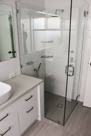 Frameless Shower Screen Pivot Shower Screen On The Ball Bathrooms Grey Bathrooms T Bathroom Renovations Perth Bathroom Renovation Trends Small Bathroom