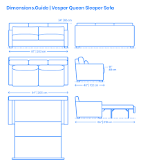 Here, we pull together 25 of the best sofa beds on the market. Vesper Queen Sleeper Sofa Dimensions Drawings Dimensions Com