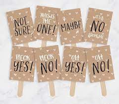 Printable Say Yes To The Dress Signs Wedding Dress Shopping Signs I Said Yes To The Dress Sign Instant Download Pdf Paddles Wedding Dress Shopping Fun Wedding