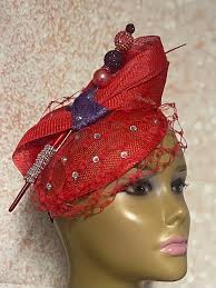 Red Hat Purple Dress