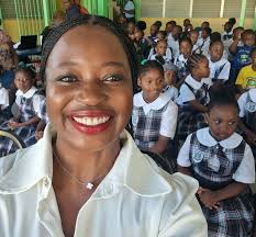In observance of International Literacy Day, RCEN Director of Literacy,  Shervonne Johnson, spoke at Ridgeland Primary School's Literacy Assembly.  #PeopleofAction #TheMagicofRotary #RCEN #Literacy #Education