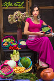 La Cosecha De Los Granos El Color De La Cosecha El Sabor De La Cosecha Ecuador Es Tradicion Olga Fisch Es Ecu Traditional One Shoulder Formal Dress Ecuador
