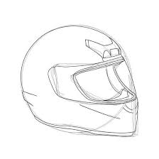 Bike Helmet Clipart Black And White How To Draw A Motorcycle Helmet Helmet Drawing Motorbike Drawing Bike Drawing