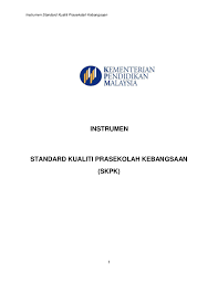 Hanya visi atau misi prasekolah disediakan. Pdf Instrumen Standard Kualiti Prasekolah Kebangsaan Nur Hidayah Academia Edu