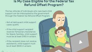 How much money you'll get. Intercepting Tax Refunds To Cover Unpaid Child Support