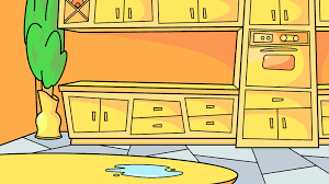 Free for commercial use high quality images Artstation Kitchen Background Color Cartoonik Animation