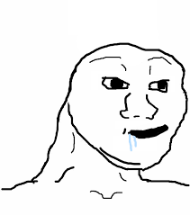 Small brain man shouting at big brain man it's the law guy who have lot a water. Drooling Wojak Brainlet Know Your Meme