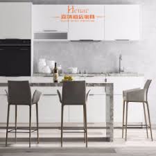 When building an island, we always as far as seating, we encourage you to leave about 10 inches between your knees and the bottom of the counter to ensure you can sit comfortably at the island. China Modern Metal Counter Kitchen Island With Bar Stools China Kitchen Island With Bar Stools Metal Bar Stools