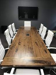 Exceptional craftsmanship, gleaming finishes and chair or bench options to complete the room define your choices. Hand Crafted 12 Ft Walnut Conference Table By Furniture By Carlisle Custommade Com