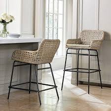 Bailey Woven Wicker Bar Counter Stools Farmhouse Style Bar Stools Bar Stools Kitchen Stools