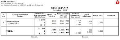 Anual, nu mai tîrziu de data de 25 a lunii a treia după finele perioadei fiscale de gestiune. Program Salarii 2021 Declaratia 112 Stat Plata Pontaj Condica