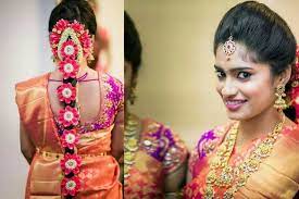 South Indian Bridal Front Hairstyles Southindian Bridalhairstyle South Indian Bride Indian Bridal Hairstyles Indian Bridal Wear