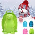 Kids Penguin Snowball Maker Mold Clip, Winter Outdoor Snow Toy, Assorted Snow Fun
