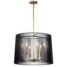 Linara 6 Light Chandelier Black Kichler Lighting
