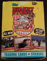 A complete set of 1991 topps desert storm consists of 264 sequentially numbered cards and includes a sticker insert set consisting of 44 stickers. Desert Storm Trading Cards The Something Awful Forums