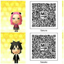 Tomodachi Life Qr Code Chibi Sakura And Sasuke Life Code Sakura And Sasuke Coding