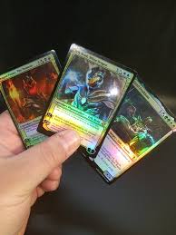 Dec 20, 2019 · for an mtg card size template that you can use yourself to create completely custom cards, magiccube has got your covered. Custom Foil Holographic Jdf Legend Of The White Dragon Mtg Cards Bigj Customs