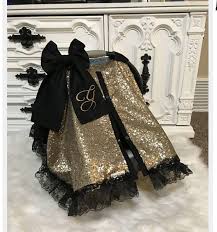 Gold And Black Carseat Cover Baby Girl Car Baby Girl Car Seats Baby Car Seats