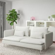 Soderhamn 3 Seat Sofa Finnsta White Ikea Ikea Sofa Comfortable Sofa