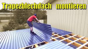 Egal ob sie eine halle, einen maschinenunterstand, gebäude, stallungen oder ein carport bauen wollen. Der Xxl Carport 3 Aufbau Carport Montage Trapzeblechdach Youtube
