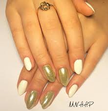 My Nails Are Always Perfect Zlote Pazurki Bialepaznokcie