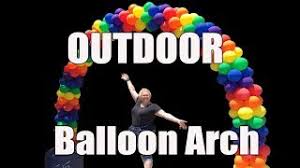 How to make balloon arch over pool. Outdoor Balloon Arch Diy Step By Step Youtube