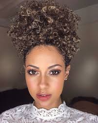 Pull out sections to loosen it up. 17 Cute And Easy Curly Updos For Curly Hair