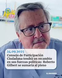El Consejo de Participación Ciudadana y Control Social (CPCCS) tendrá un  nuevo rostro en su pleno que reemplazará a Gonzalo Albán, se trata del  médico Roberto Gilbert. https://t.co/x5ikELlFc4