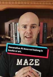 Generative AI does not belong in books or art. As an author, I'm glad there  has been more of a focus lately