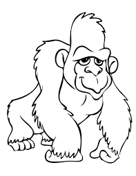 Gorilla Coloring Page Animal Coloring Pages Coloring Pages Coloring Pages For Kids