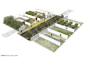 Projet Horticulturel Dessin Architecture De Paysage Paysagiste Cite Jardin