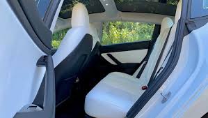 Vegan leather seating surfaces are super soft, look amazing in white, and are very stain. Tesla Model 3 2020 Review Performance Carsguide