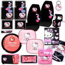 Hello Kitty Car Seat Covers Auto Accessories Set 15pc Hello Kitty Car Accessories Hello Kitty Car Hello Kitty Accessories