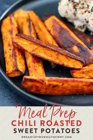 Whole30 Chili Spiced Roasted Sweet Potatoes Organize Yourself Skinny Recipe In 2020 Roasted Sweet Potatoes Chili Spices Sweet Potato Recipes