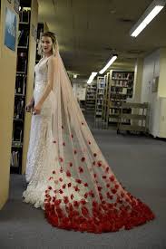 Red wedding dresses have long been the customary choice in many countries and cultures, from china to india, and they are gaining traction in the west as well. Red Veil Archives Kim Alpha Bridal