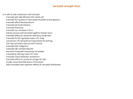 Tramadol Strength Chart Ppt Download
