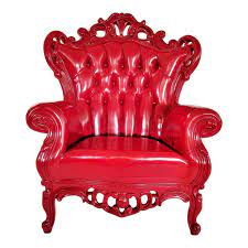 art nouveau polart red plastic luigi throne chair in 2021 throne chair unusual furniture red room decor