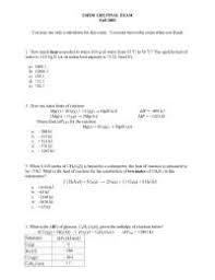 You will be redirected to the provisional answer key of kcet 2021 of physics, mathematics, biology or chemistry. Final Exam With Answer Key General Chemistry Chem 1202 Docsity