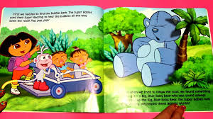 Dora habla inglés correctamente y también habla español con un buen acento. Super Babies Dora The Explorer Read Aloud Along Book Video Dailymotion