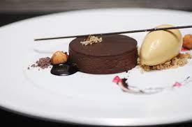 Manjari Chocolate Black Cocoa Malted Milk And Smoked Ice Cream Fine Dining Desserts Desserts Fancy Desserts